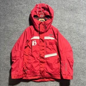 Helly Hansen Ski Jacket Women L Red Helly Tech Primaloft RECCO Hood Breckenridge